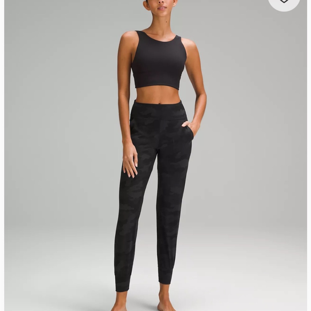 Lululemon size 4 joggers NWT; black/gray camo